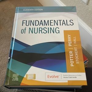 Potter & Perry Fundamentals of Nursing book set 10th edition.